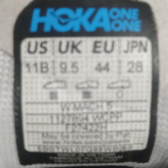 Hoka One One Women's Mach 5 Running Shoes White Copper 1127894 WCPP Size 11B - Picture 9 of 9